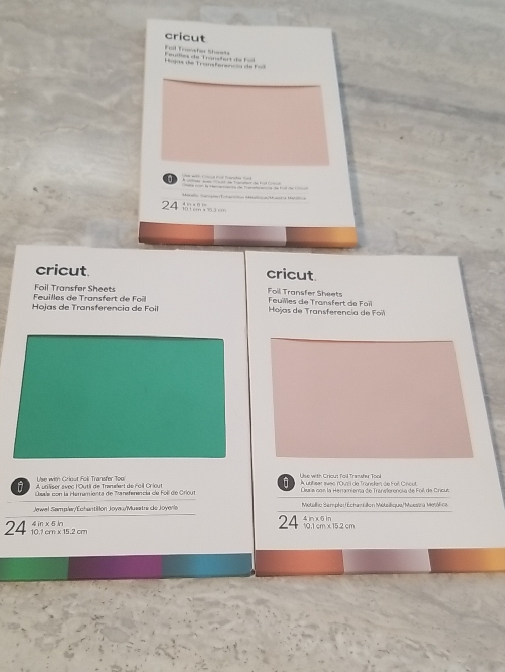 Cricut Foil Transfer Sheets - 24 Sheets Per Package 4x6